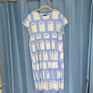NOOWORKS, Frida dress, Grumpy Cat print, 3X